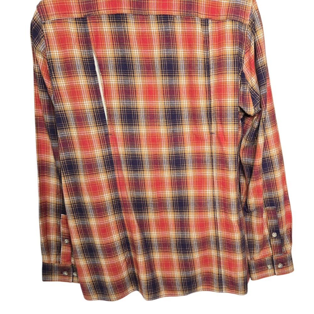 Duluth Trading Womens Free Swingin Flannel Shirt Size Large Plaid Country Chore - Picture 6 of 9